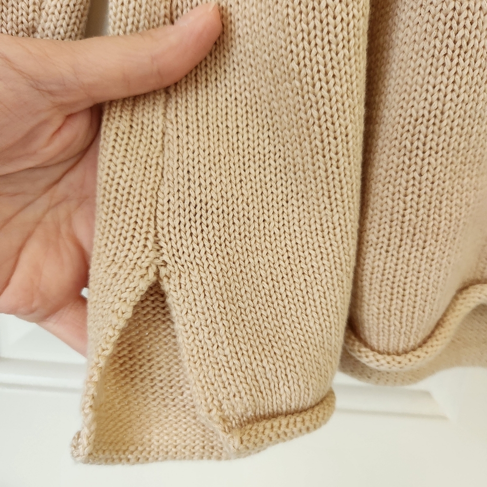 Marled Summer Graphic Sweater Resort Tan Cute Beach Vacation Cruise Size 1X - Picture 6 of 17